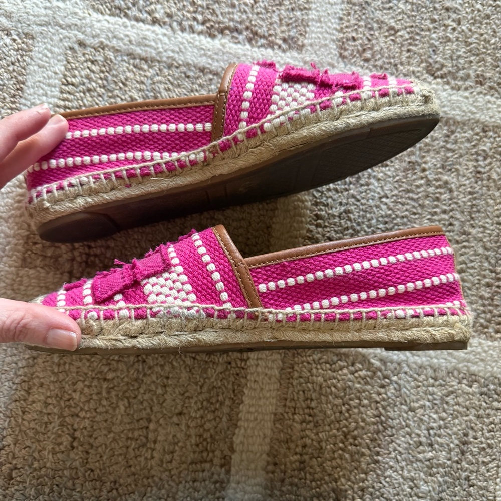 Tory Burch Sz 6 Pink Espadrilles - Picture 7 of 7